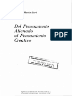 1971 Del Pensamiento Alienado Al Pensamiento Creativo PDF