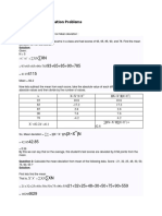 Mean Absolute Deviation Problems