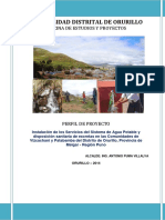 Municipalidad Distrital de Orurillo: Oficina de Estudios Y Proyectos