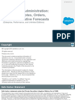 Sales Cloud Administration: Products, Quotes, Orders, and Collaborative Forecasts