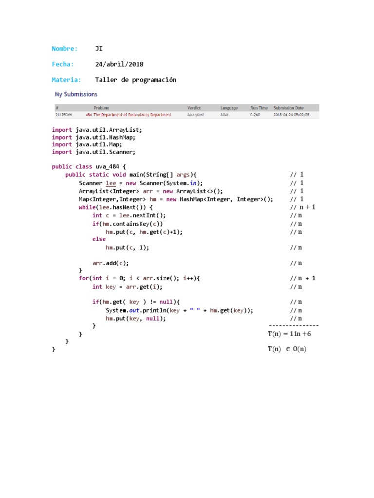 Java Frequency Counter Program | PDF