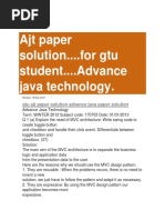 Ajt Paper Solution.... For Gtu Student.... Advance Java Technology