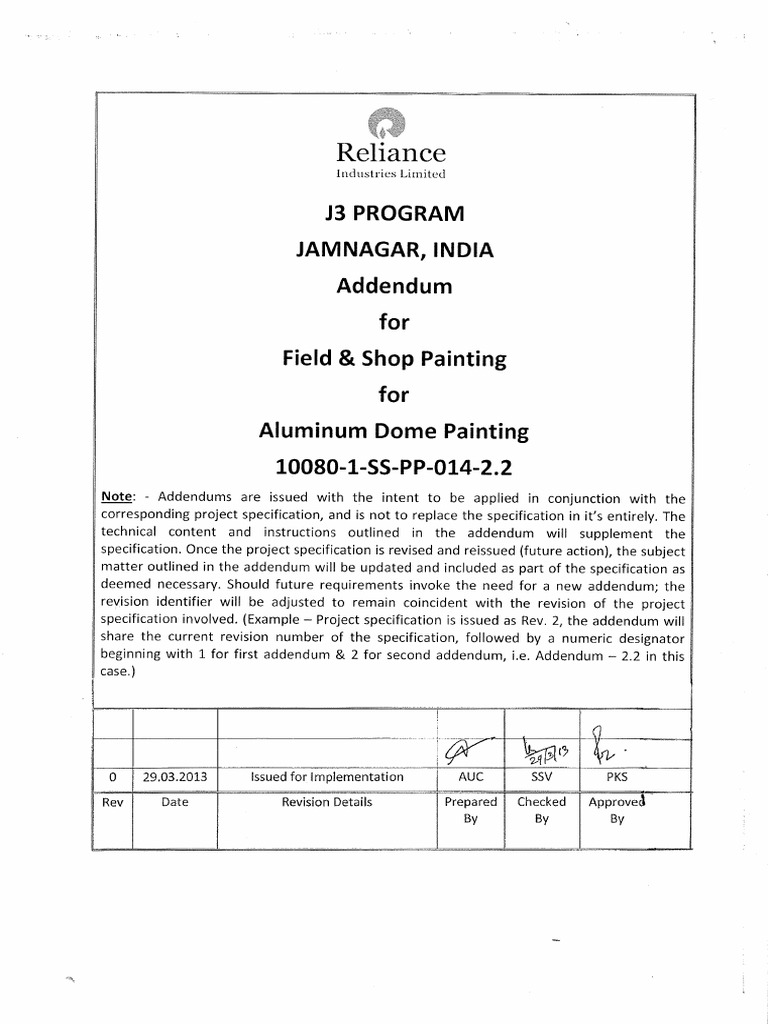 Surface Preparation, Paint Materials, and Inspection Requirements for