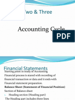 Chapter Two & Three: Accounting Cycle