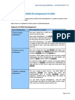 Activity 1.2 - Child Development Profile
