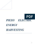 Piezo Electric Energy Harvesting