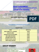 Group Assignment: (Muzium Kota Kayang) : Stid 1103 Computer Applications in Management