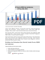 Jumlah  Peserta JKBM dan Jamkesmas  di Provinsi Bali  tahun 2011.docx