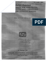 IS 10496 - 1983 Feed Water Boiler Water & Condensate PDF