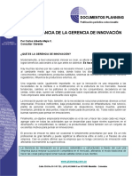 3 Articulo La Importancia de La Gerencia de Innovacion