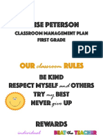 classroom mangement plan