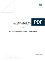 Design Report On Steel Structural Platform: Prestar Storage System SDN BHD