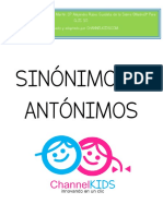 Sinonimos y Antonimos