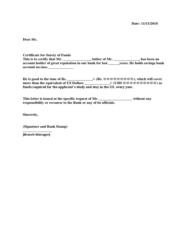 Bank Letter | PDF | Finance & Money Management | Law