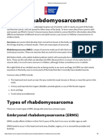 What Is Rhabdomyosarcoma