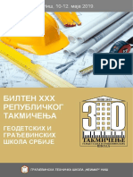Bilten 30. Republičkog Takmičenja Geodetskih I Gradjevinskih Škola Srbije