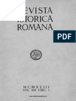 Revista Istorica Romana Vol 13 Facs 1 1943 Vezi Primul Articol PDF