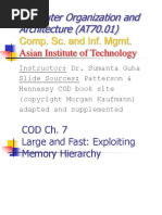 Computer Organization and Architecture (AT70.01) : Comp. Sc. and Inf. MGMT