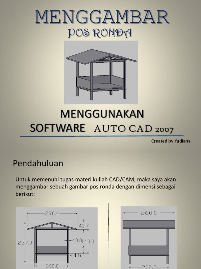 Menggambar Pos Ronda | PDF