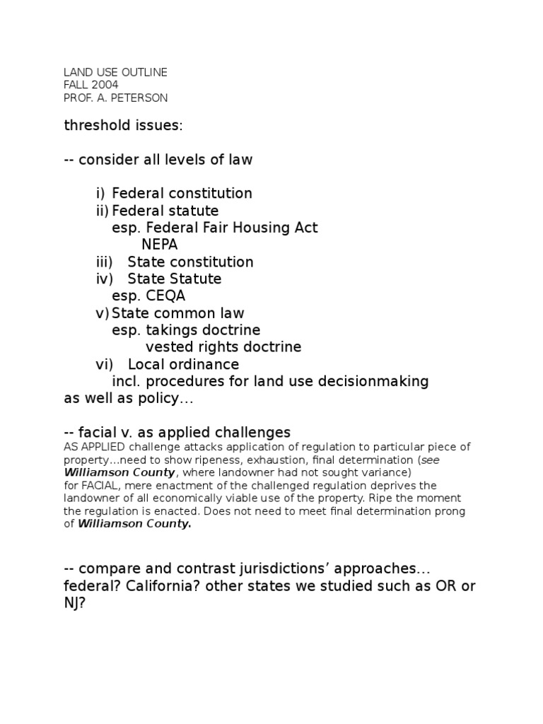 Land Use and Zoning Law Guide | PDF | Initiative | Standard Of Review