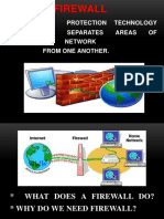 Firewall: Protection Technology That Separates Areas OF Network From One Another