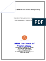 BNMIT File Structure Lab Manual