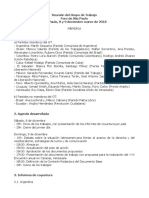 Memoria de La Reunión Del Grupo Del Trabajo Del Foro de São Paulo - São Paulo, 8 y 9 de Deciembre de 2019 20-12-2018