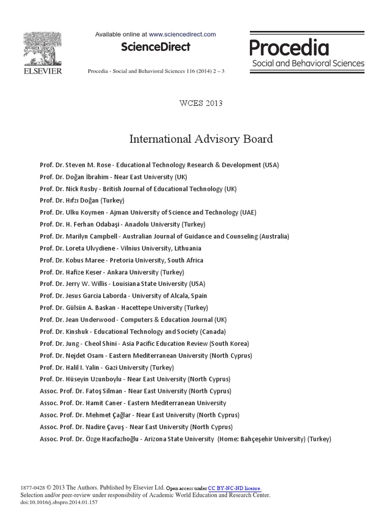 Procedia Social and Behavioral Sciences Sciencedirect 2014 PDF