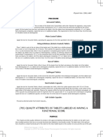 Quality Attributes of Tablets Having A Functional Scoring