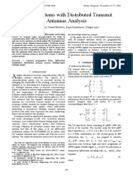 MIMO Systems with Distributed Transmit Antennas Analysis