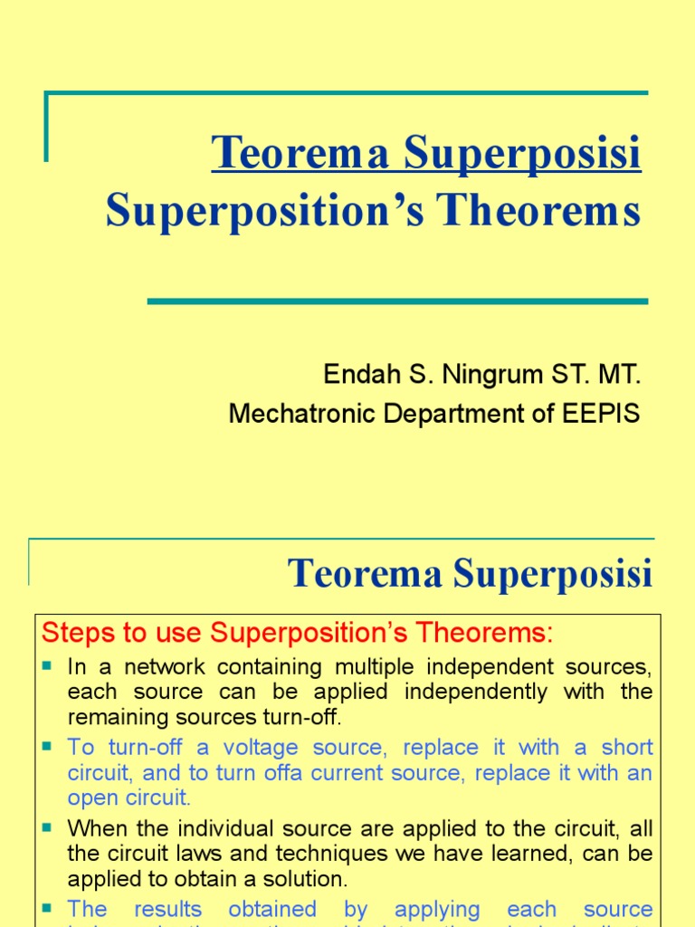 Superposition Theorem Explained | PDF