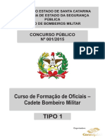 Cadete Bombeiro Militar - Tipo 1 PDF