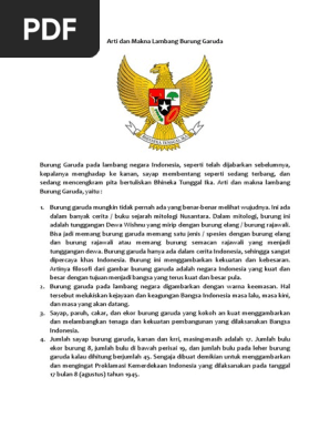 Arti Dan Makna Lambang Burung Garuda Docx