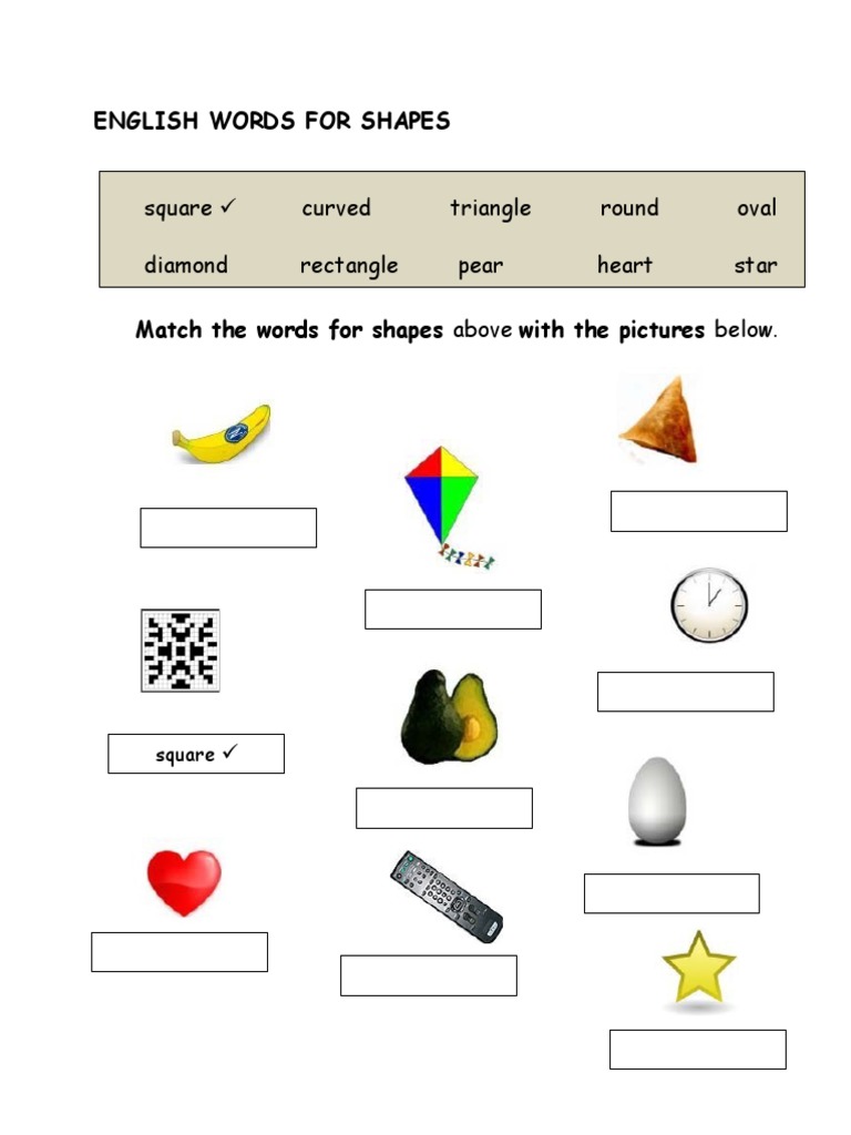 Soal Bahasa Inggris Materi Shape