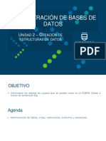 PPT Objetos de Base de Datos PDF