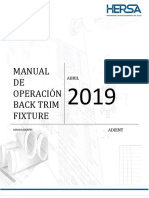 Manual de operación del fixture de corte de foam