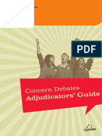 Debates Adjudicators Guide