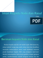 Iman Kepada Nabi Dan Rasul