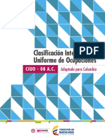 Clasificación Internacional Uniforme de Ocupaciones - Adaptada Para Colombia