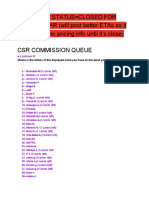 CSR Commission Queue PDF