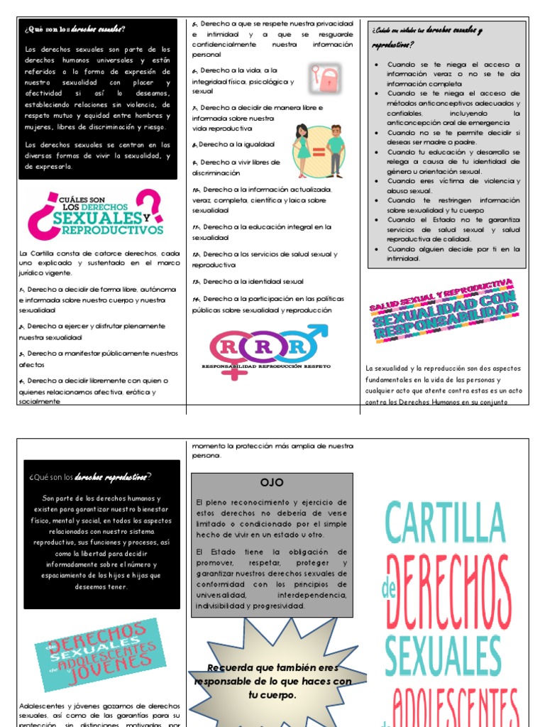 Triptico Derechos de Los Adolescentes | PDF | Derechos humanos ...