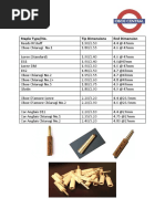 Hortnagl Oboe Shaper Tip Chart | PDF