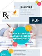 C8 KLP 5 PPRAKTIK KEFARMASIAN DI INDONESIA dAN RUANG LINGKUP PEKERJAANNYA