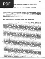 GRAMÁTICA DA LÍNGUA PORTUGUESA, DE MÁRIO VILELA