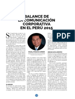 Lectura 5 - Balance de La Comunicacion Corporativa en El Peru