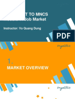 Kickstart To Mncs Module 1: Job Market: Instructor: Vo Quang Dung