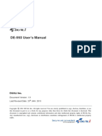De-950 User'S Manual: Duali Inc