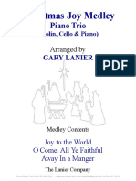 CHRISTMAS JOY MEDLEY Trio Violin Cello Piano With Parts