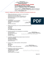 B.Pharmacy-4 Semester (New PCI Syllabus) : Pharmacology of Central Nervous System