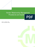 Vendor Relationship Management Procedures and Guidelines